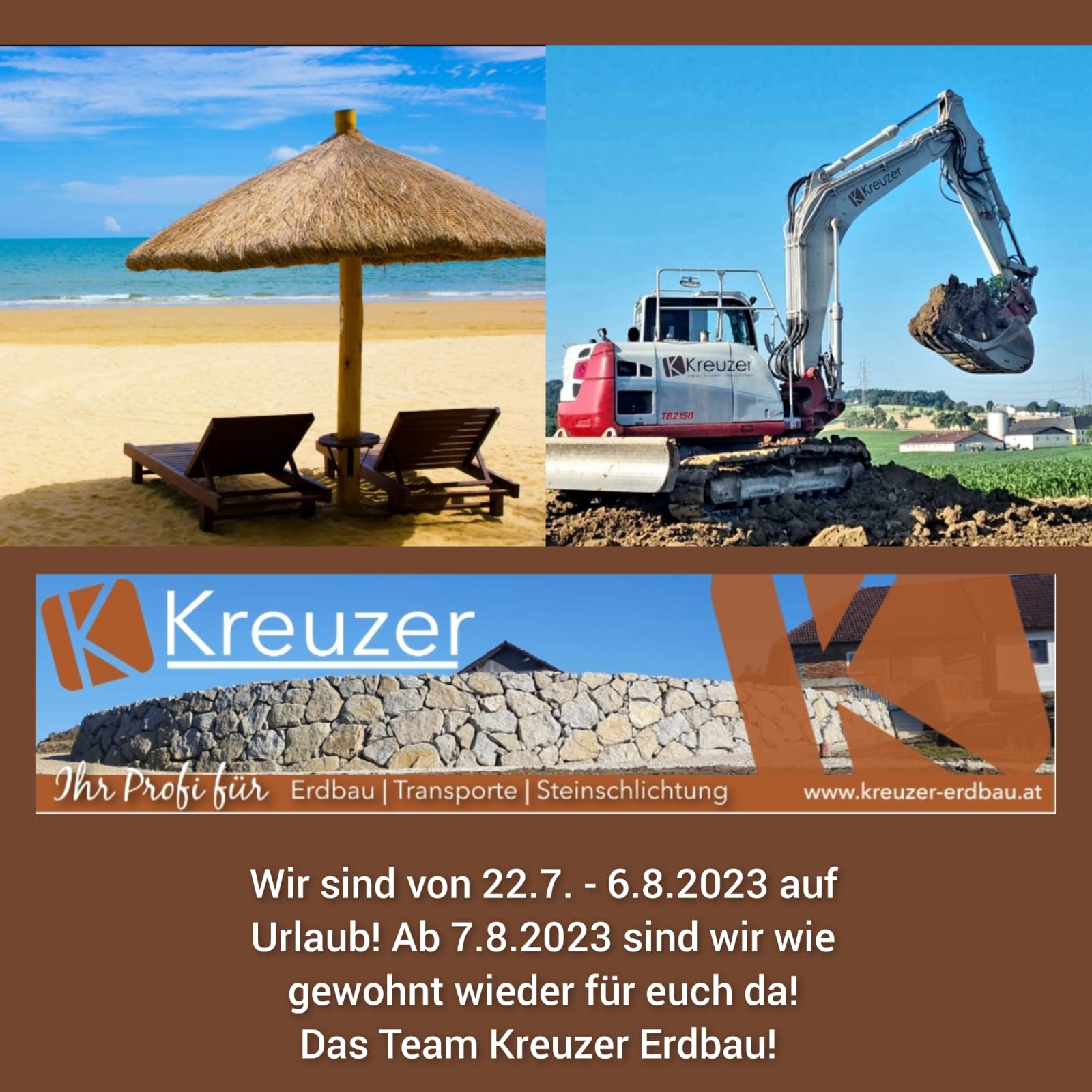 SOMMERURLAUB –  22.7.2023 – 6.8.2023 –